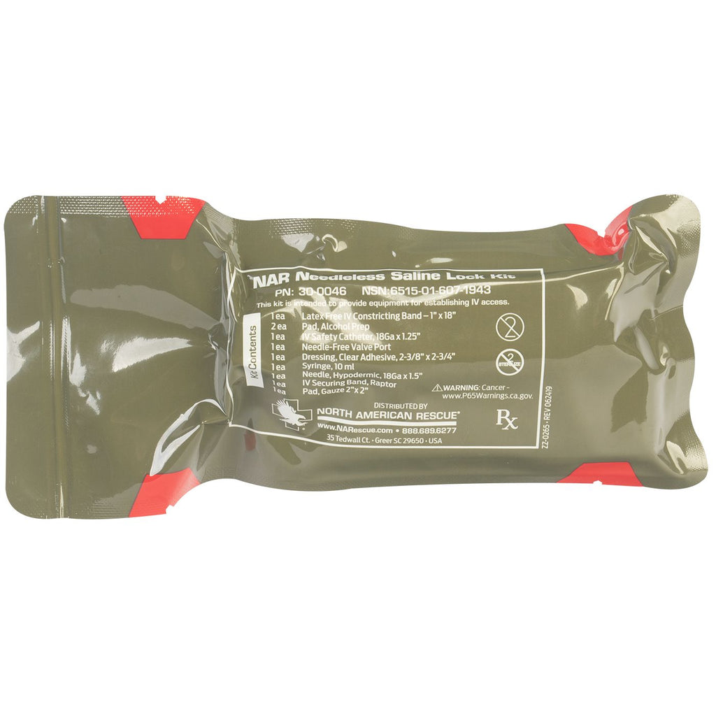 NAR Needleless Saline Lock Kit