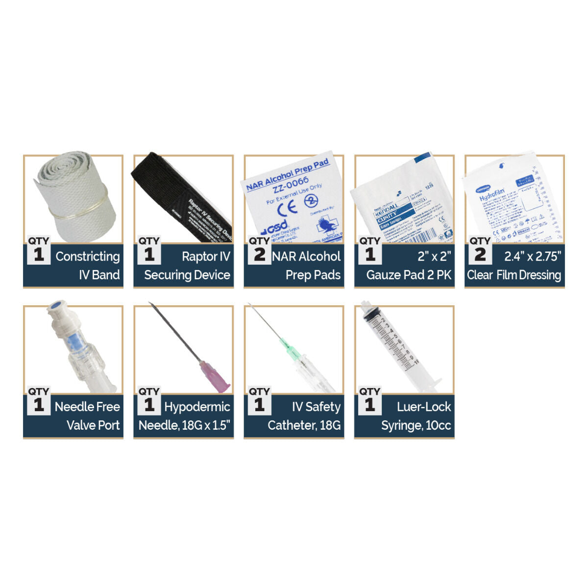 NAR Needleless Saline Lock Kit